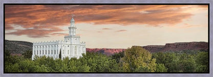 St George Red Sky Gallery Wrap