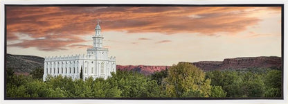 St George Red Sky Gallery Wrap
