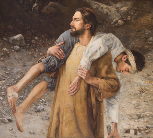 He Will Place You on His Shoulders and Carry You Home Gallery Wrap