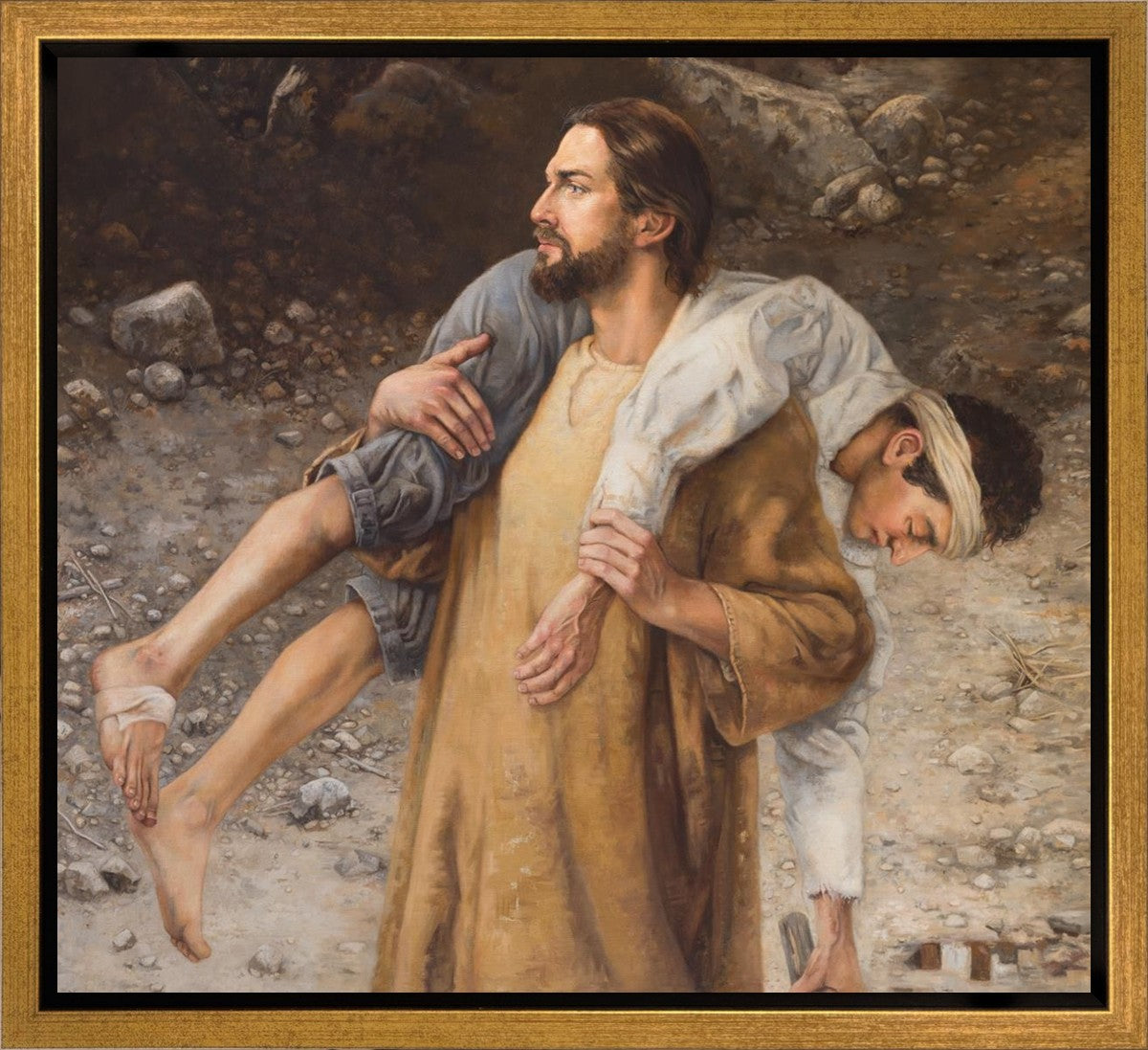 He Will Place You on His Shoulders and Carry You Home Gallery Wrap