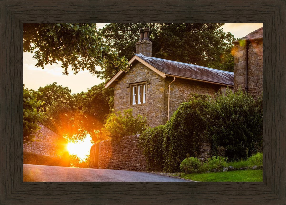 Plate 5 - Entering Downham Village at Sunset