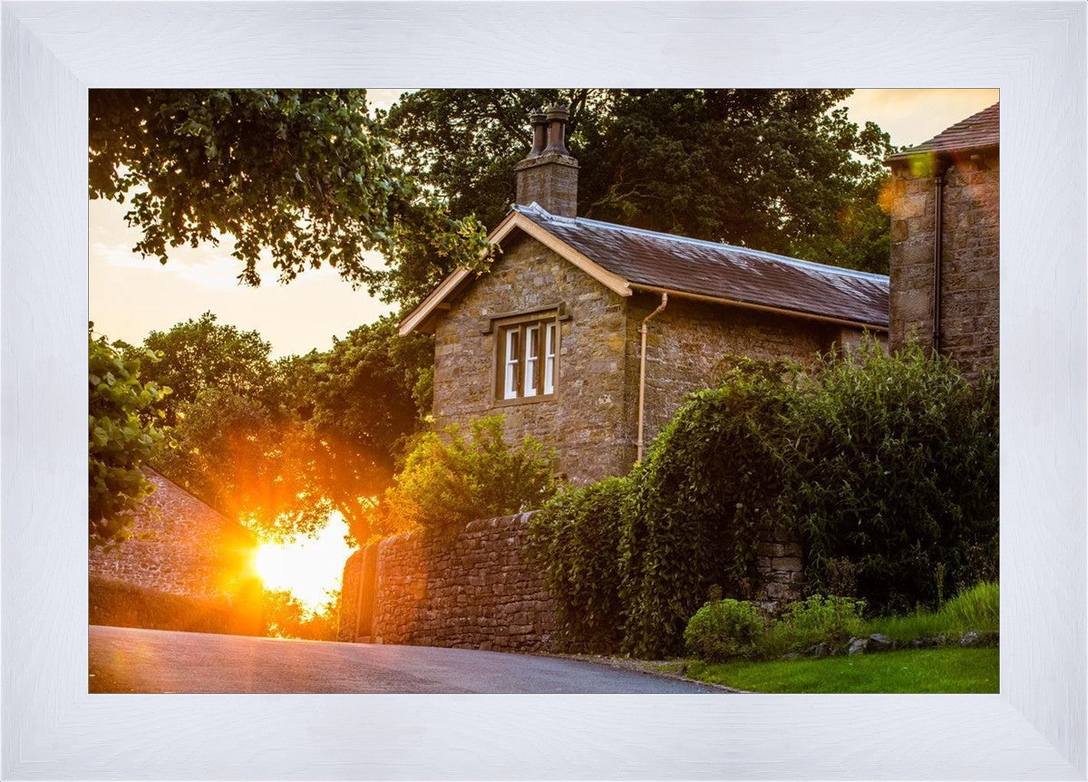 Plate 5 - Entering Downham Village at Sunset