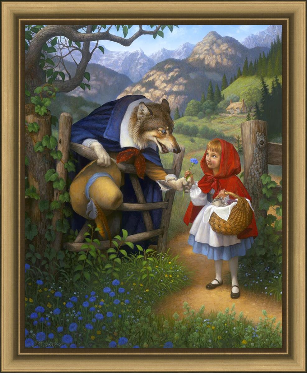 Little Red Riding Hood Meets the Wolf