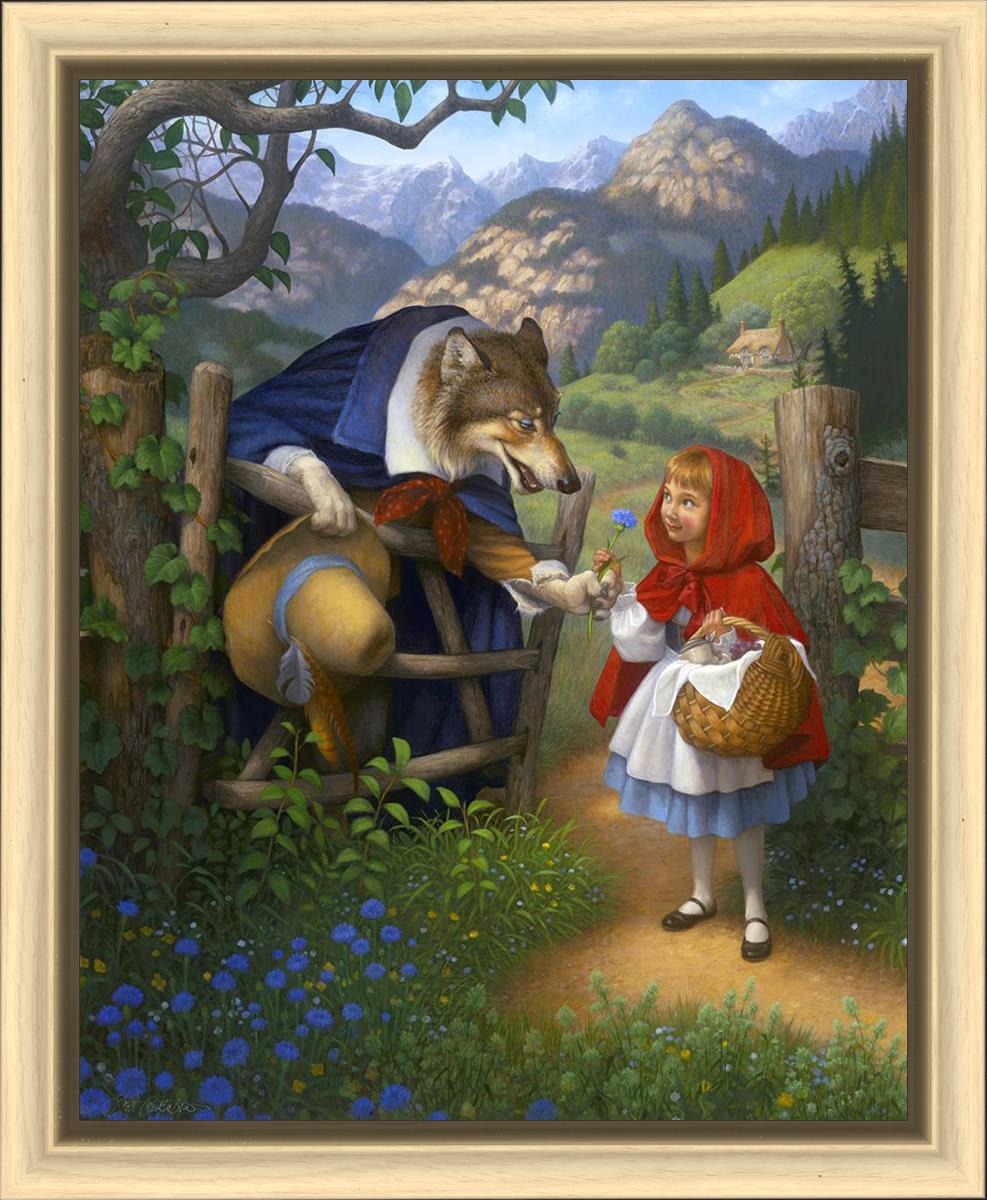 Little Red Riding Hood Meets the Wolf