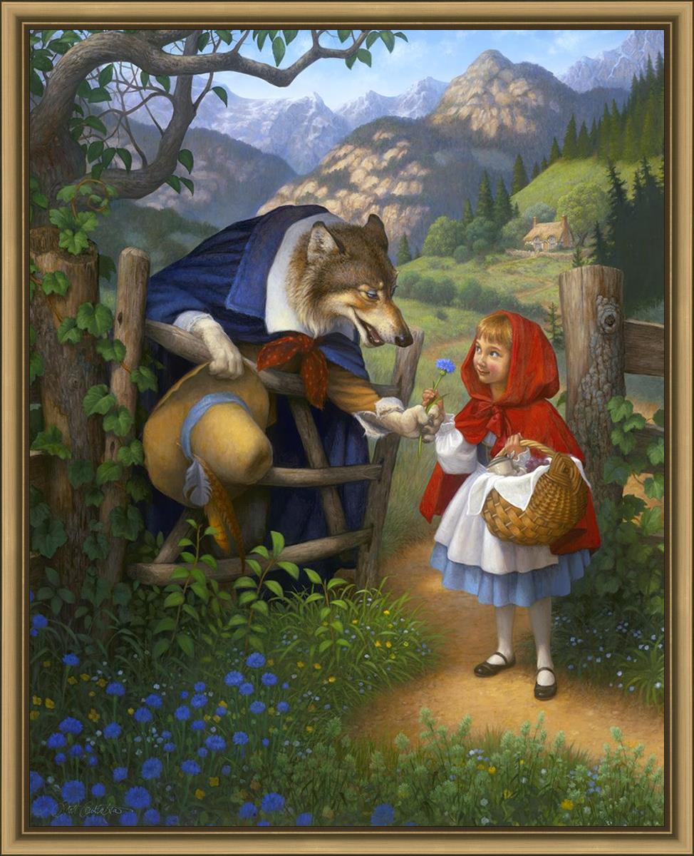 Little Red Riding Hood Meets the Wolf