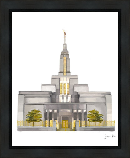 Sacred Spaces Draper Utah Temple Gallery Wrap