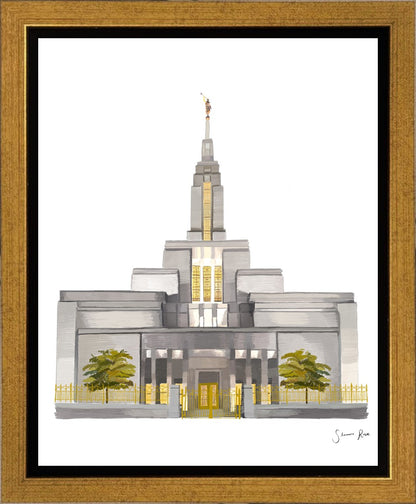 Sacred Spaces Draper Utah Temple Gallery Wrap