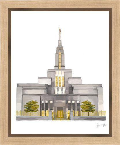 Sacred Spaces Draper Utah Temple Gallery Wrap