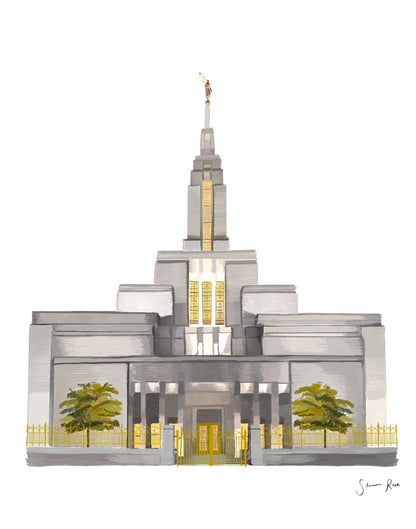 Sacred Spaces Draper Utah Temple Gallery Wrap