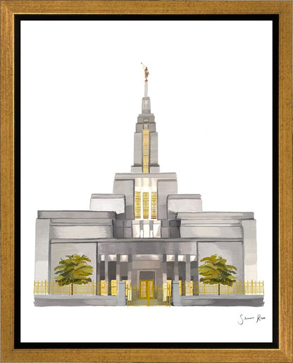 Sacred Spaces Draper Utah Temple Gallery Wrap