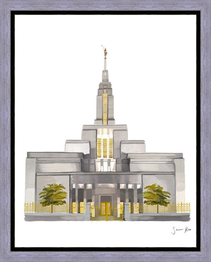 Sacred Spaces Draper Utah Temple Gallery Wrap