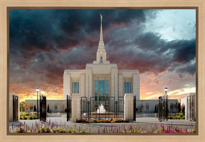 Ogden Temple Refuge from the Storm