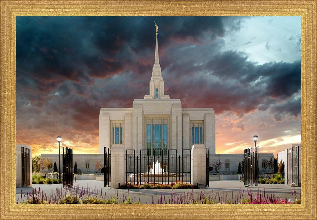 Ogden Temple Refuge from the Storm
