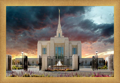 Ogden Temple Refuge from the Storm