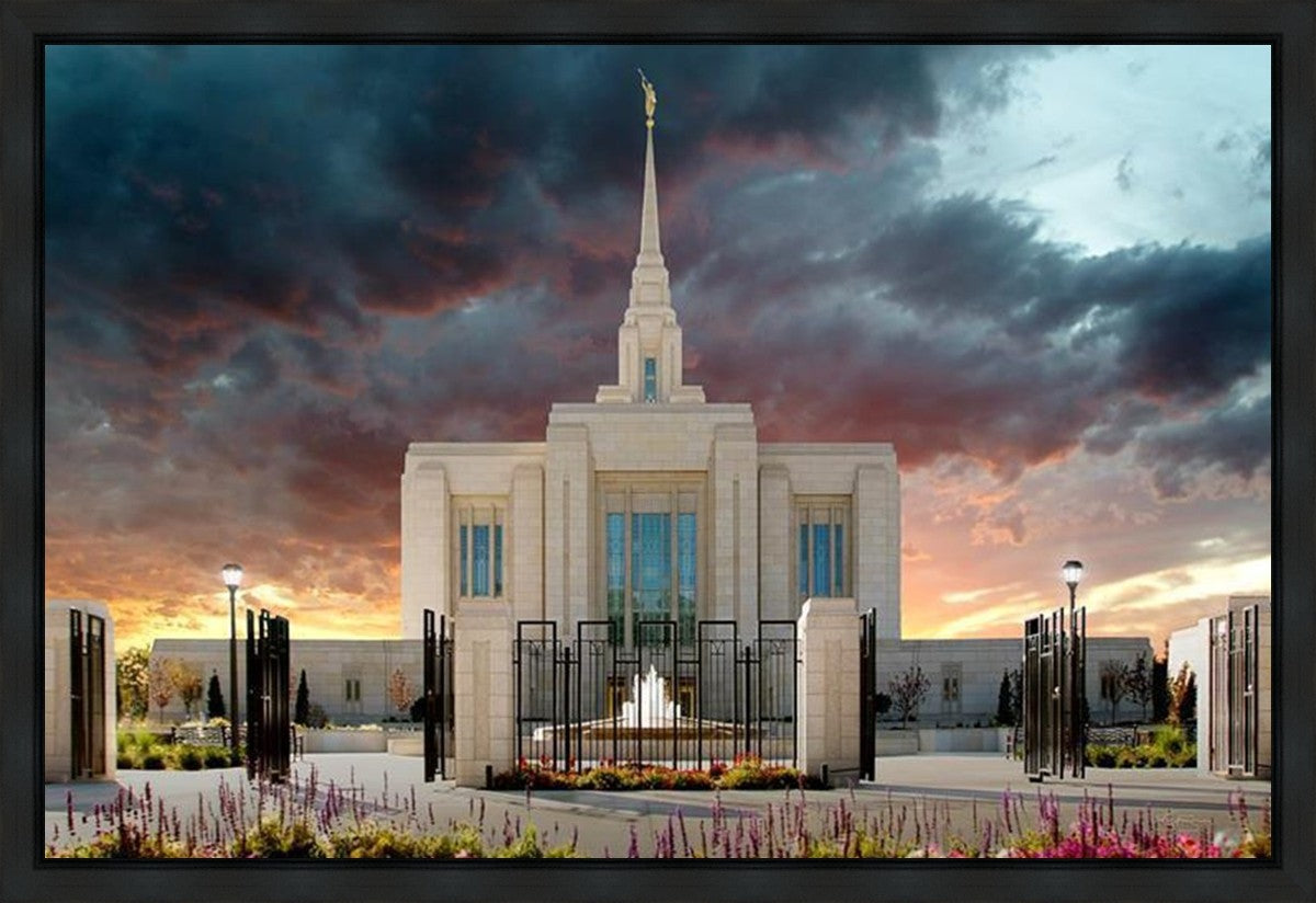 Ogden Temple Refuge from the Storm