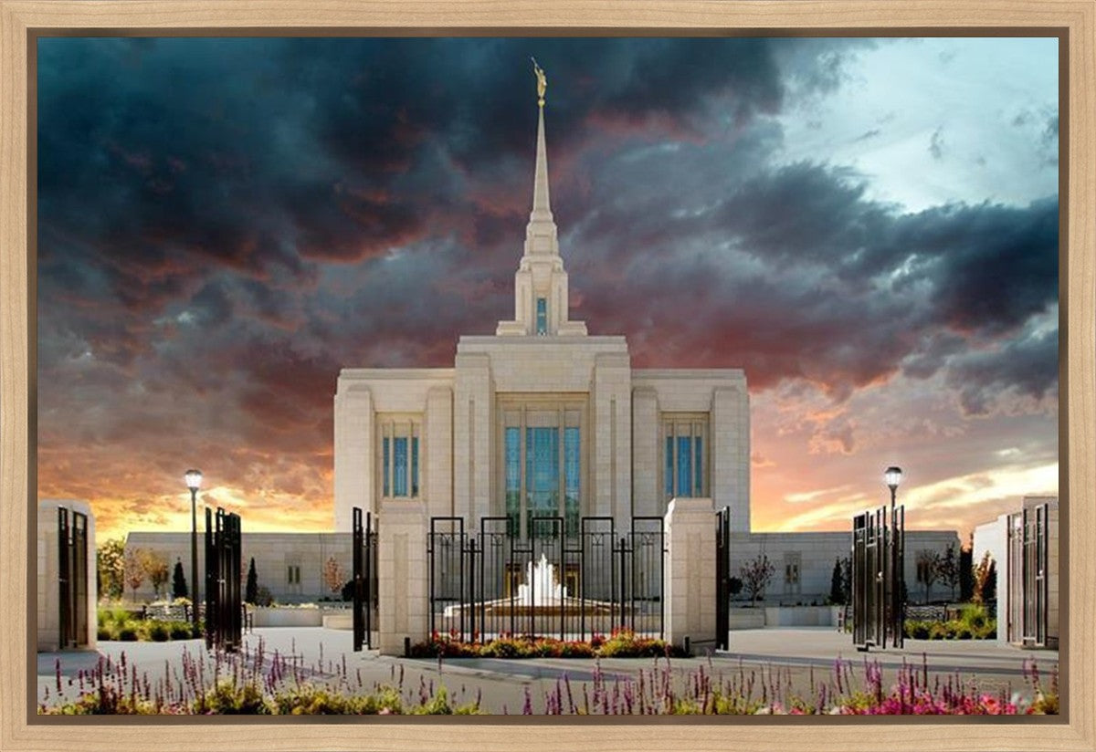 Ogden Temple Refuge from the Storm