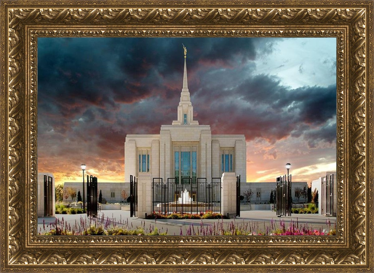 Ogden Temple Refuge from the Storm