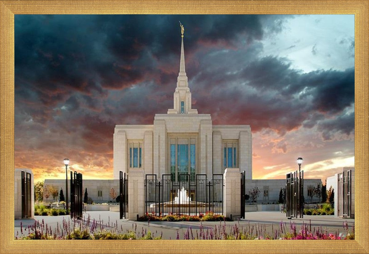 Ogden Temple Refuge from the Storm