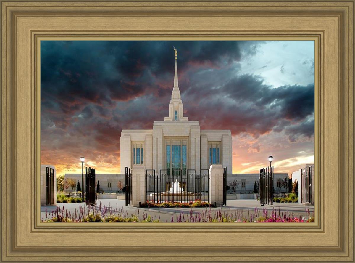 Ogden Temple Refuge from the Storm
