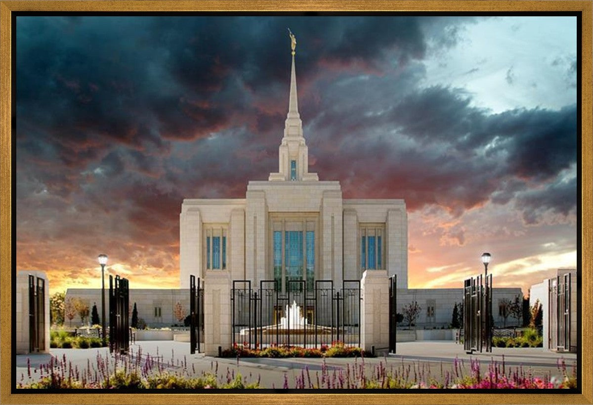 Ogden Temple Refuge from the Storm
