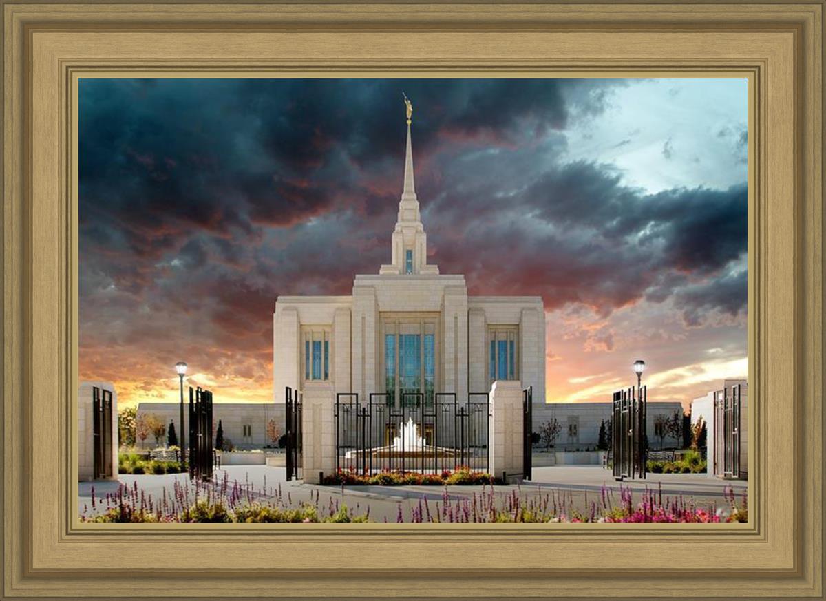 Ogden Temple Refuge from the Storm
