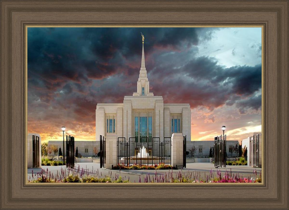 Ogden Temple Refuge from the Storm