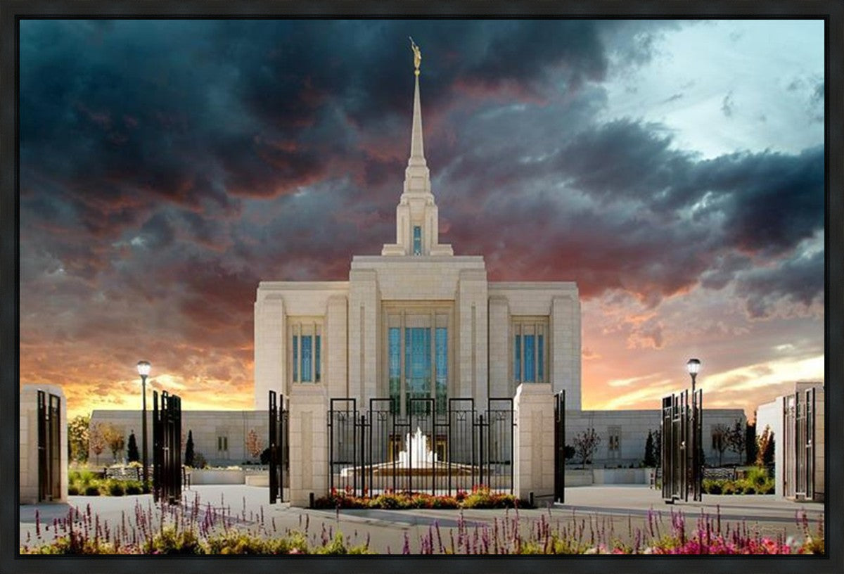 Ogden Temple Refuge from the Storm