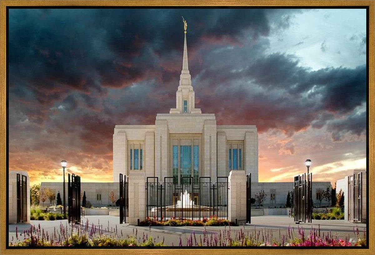 Ogden Temple Refuge from the Storm