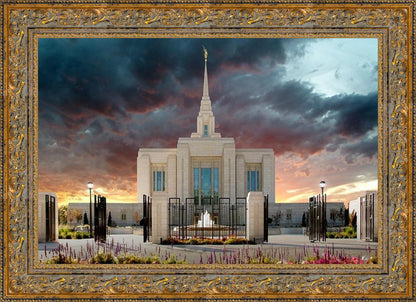 Ogden Temple Refuge from the Storm