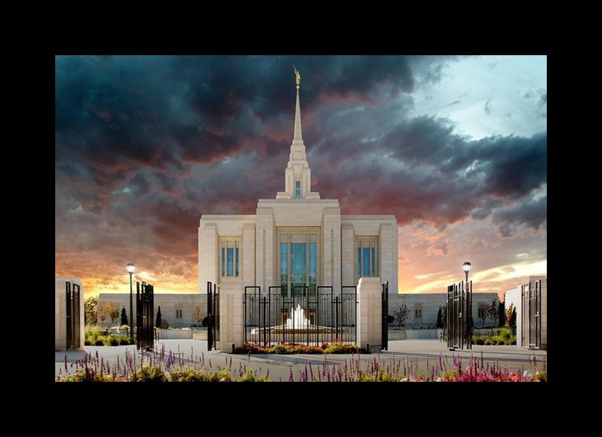 Ogden Temple Refuge from the Storm