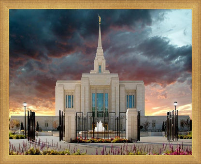 Ogden Temple Refuge from the Storm