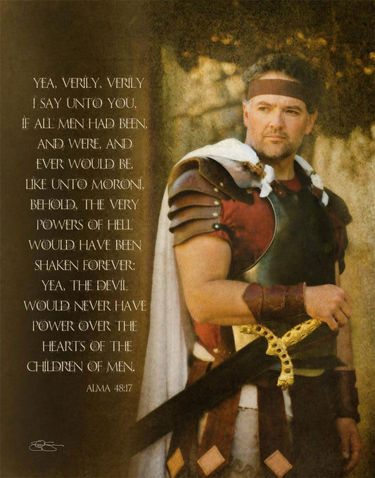 If All Men - Captain Moroni Gallery Wrap