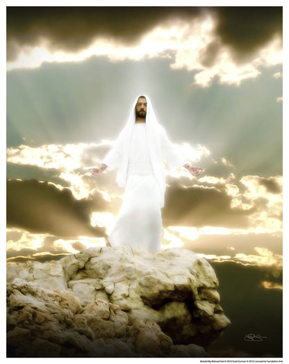 Behold my beloved son, Hear Him
