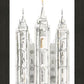 Salt Lake City Temple Watercolor in Gray