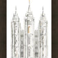 Salt Lake City Temple Watercolor in Gray