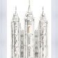 Salt Lake City Temple Watercolor in Gray