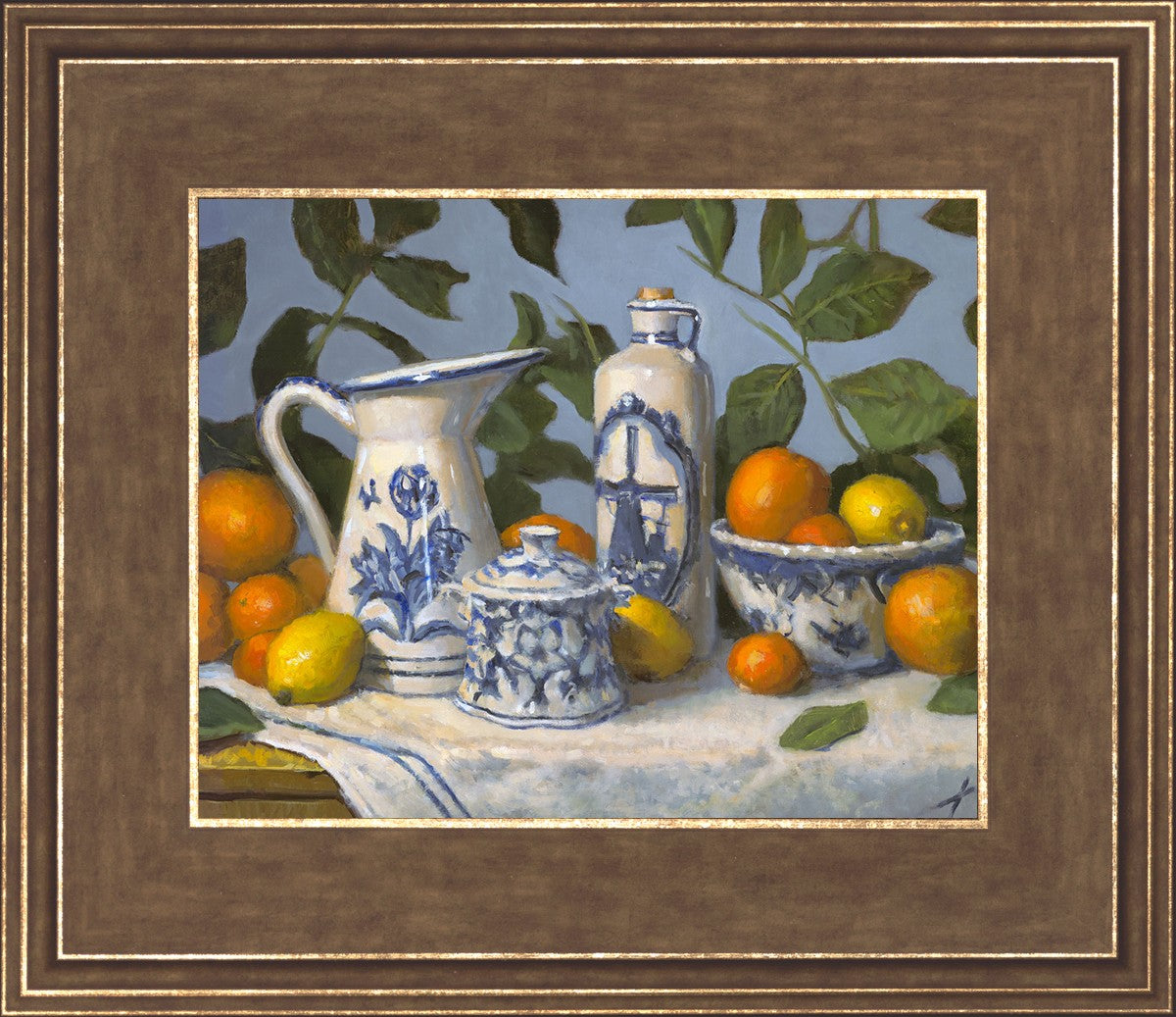 Delft and Citrus Still Life