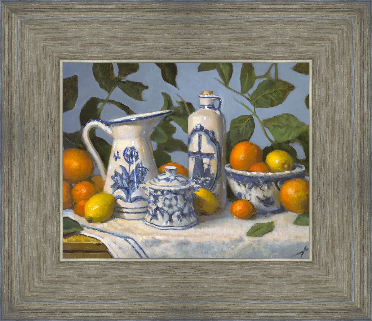 Delft and Citrus Still Life