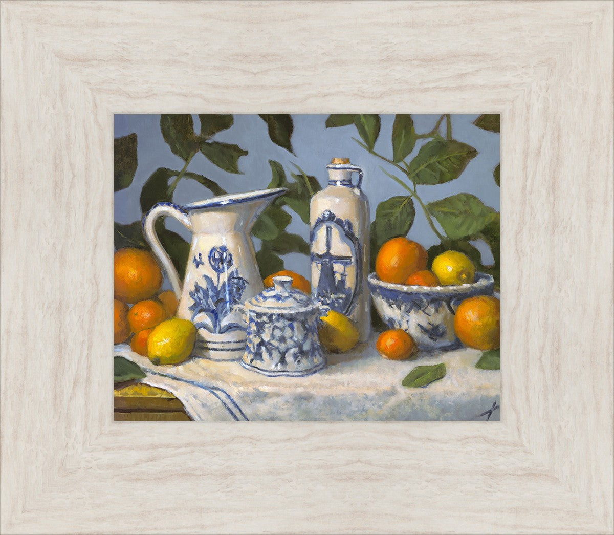 Delft and Citrus Still Life