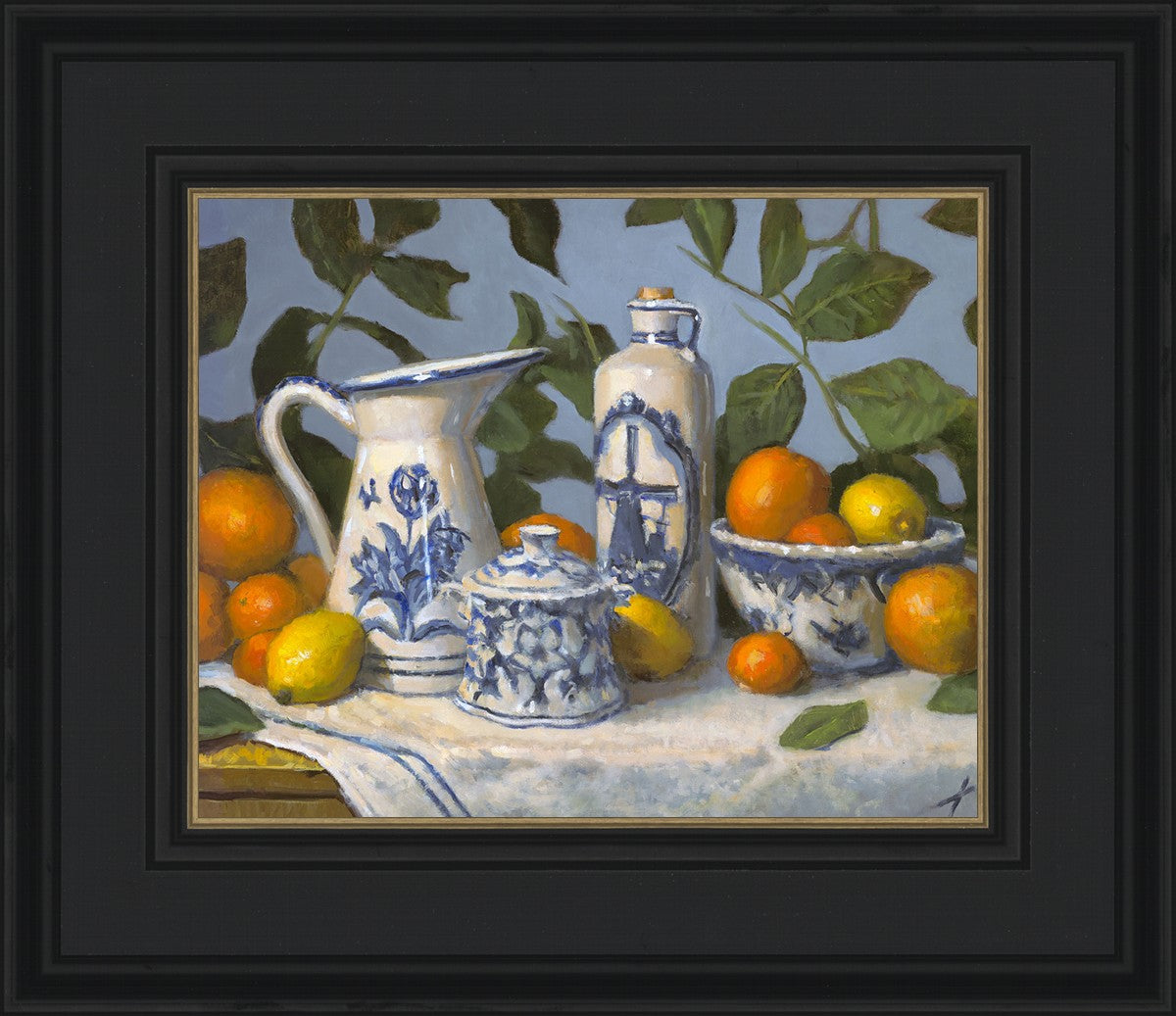 Delft and Citrus Still Life