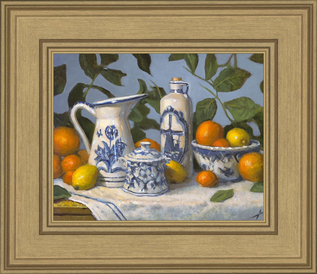 Delft and Citrus Still Life