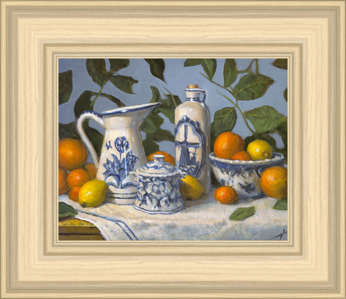 Delft and Citrus Still Life