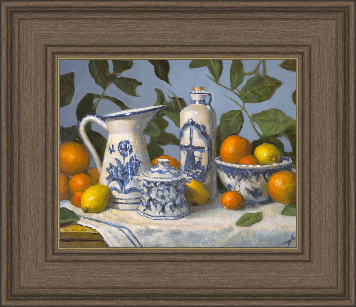 Delft and Citrus Still Life