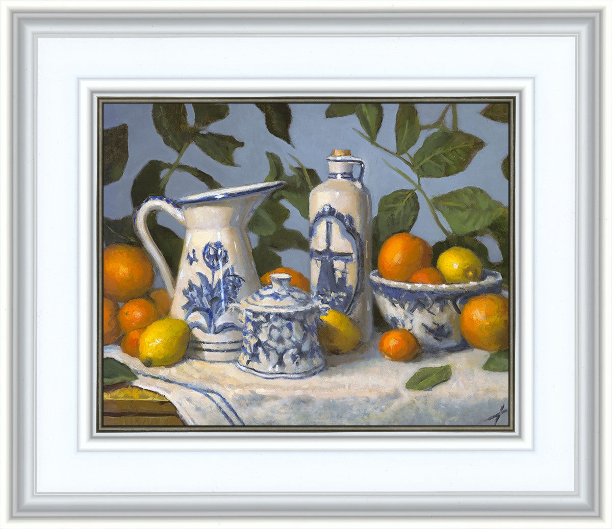 Delft and Citrus Still Life