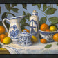 Delft and Citrus Still Life