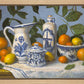 Delft and Citrus Still Life