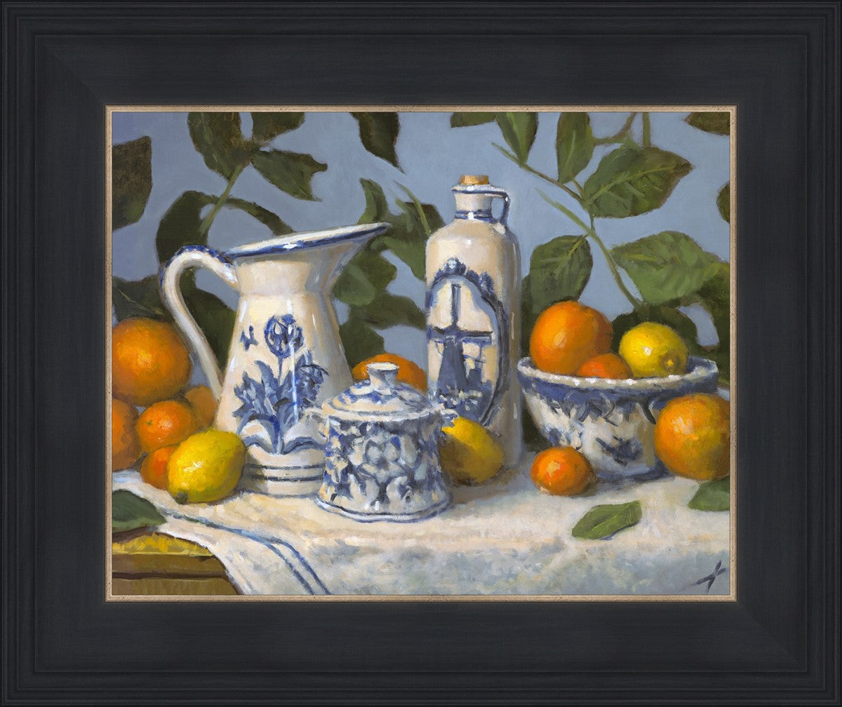 Delft and Citrus Still Life