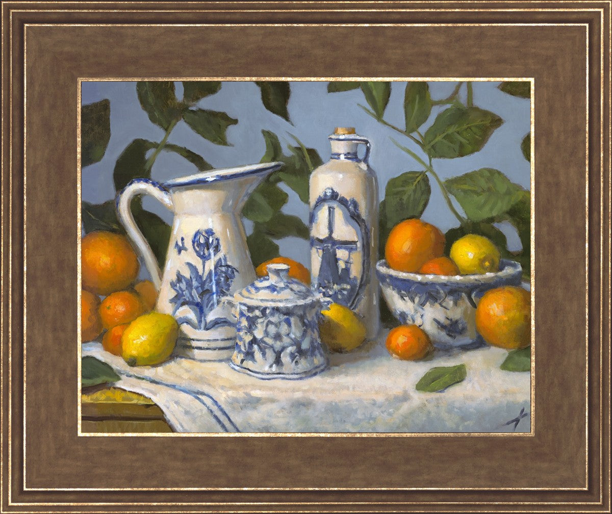 Delft and Citrus Still Life