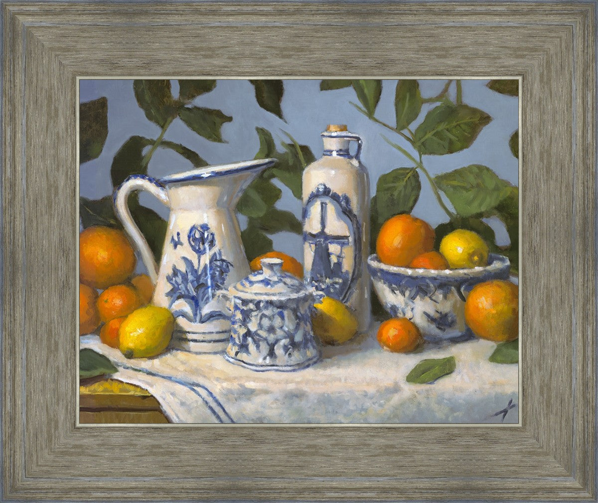 Delft and Citrus Still Life