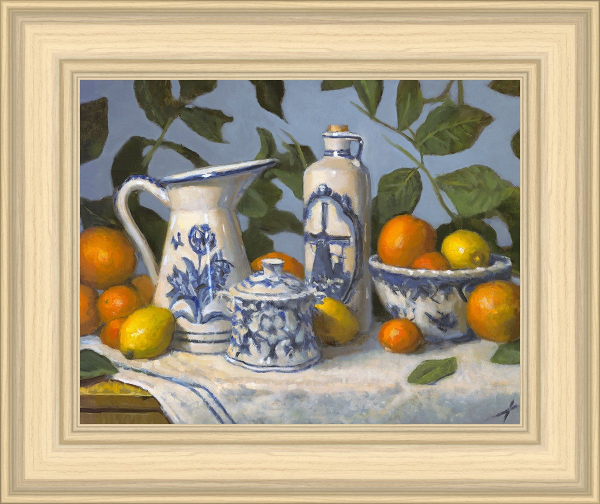 Delft and Citrus Still Life
